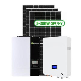 Off Hybrid Solar power system 3kw 5kw 6kw 8kw 10kw 12kw  Growatt Inverter, Parallel connection  220-240V, 120/240V