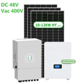 400Vac 3 Phase 10KW 12KW 15KW 20KW Hybrid Solar Power System with Deye Inverte