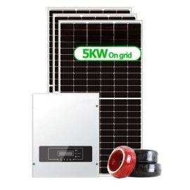 Two phase 5kw grid tied solar system home with monitoring