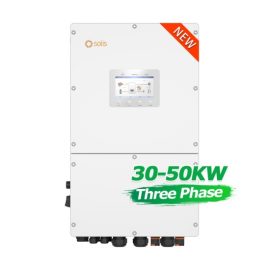 Three Phase 400V Home Storage Inverter 30KW 40KW 50KW Solis Hybrid Solar Inverters with Lithium Battery Price