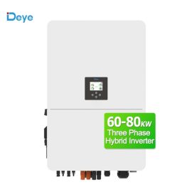 Deye Hybrid Inverter 60KW 80KW Solar Eenergy Storage Inverter Supporting Parallel