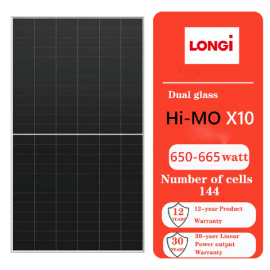 Longi Himo X10 High Power Himo X10 Bifacial Solar Panels 660W 665W 670W Hpbc 2.0 Technology Photovoltaic Modules